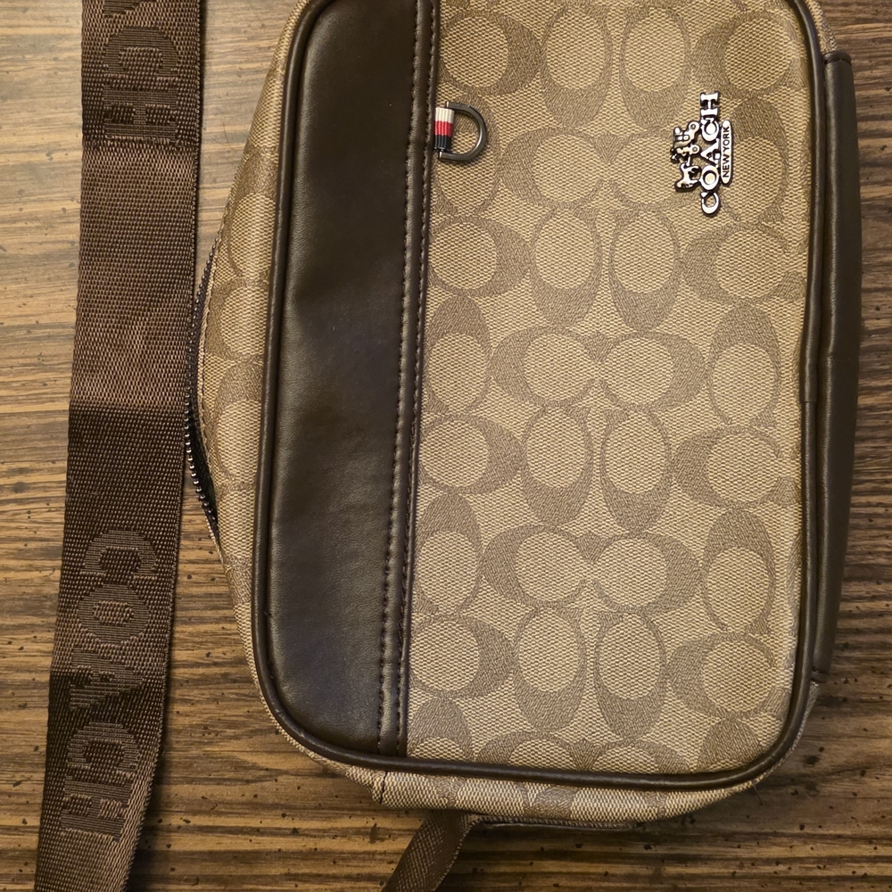 Coach Signature Canvas Crossbody Bag in Brown